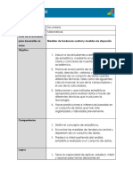 Plan de Clase Medidas de Tendencia Central Matematicas Secundaria