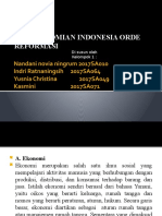 PEREKONOMIAN INDONESIA ORDE REFORMASI Kelompok 1