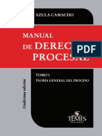 TEORIA GENERAL DEL PROCESO  MANUEL AZULA CAMACHO