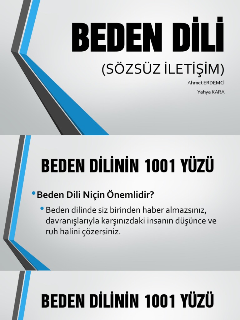 Beden Dili PDF PDF