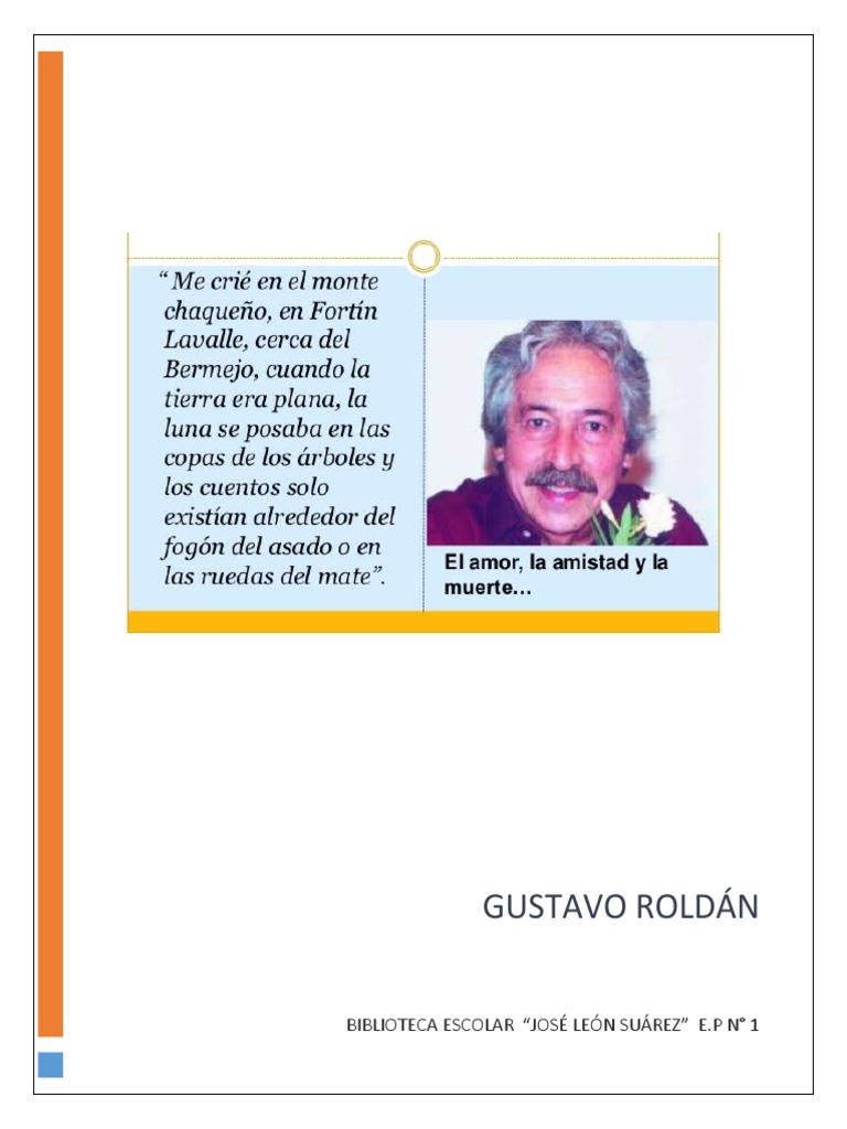 Biografía de Gustavo Roldán | PDF