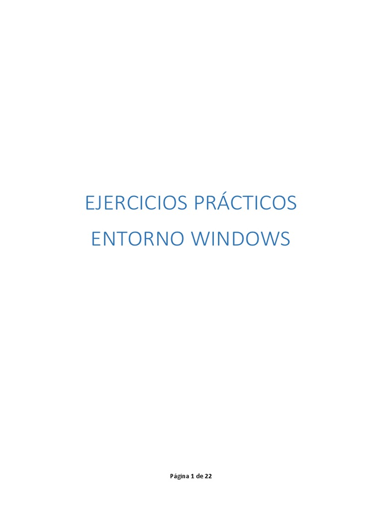 Ejercicios Prácticos en Windows 7 | PDF | Archivo de computadora ...
