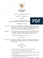 Peraturan Menteri Keuangan Nomor 57-Pmk.05-2007 Tentang Pengelolaan Rekening Milik Kementerian Negaralembagakantorsatuan Kerja