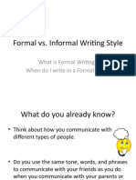 CommonCoreFormalvsInformalWritingPowerPoint PPSX