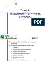 Tema 4. Ecuaciones Diferenciales Ordinar PDF