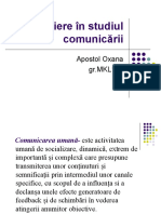 ARTA COMUNICARII Capitolul I