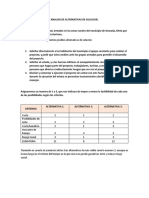 Analisis de Alternativas de Solucion