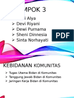 KELOMPOK 3 kebidanan komunitas