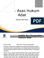 Asas - Asas Hukum Adat Indonesia Kuno