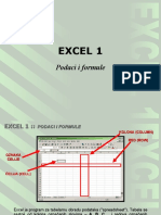 EXCEL1 - Podaci I Formule
