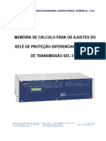 Roteiro de Ajustes Sel 311l PDF