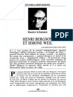 Bergson Et Simone Weil