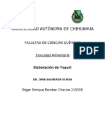 Elaboración de Yogurt: Puntos Críticos de Control en el Proceso