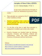 DPSP Explained: Directive Principles of State Policy