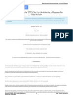 Decreto 1076 de 2015 Sector Ambiente y Desarrollo Sostenible Único Reglamentario