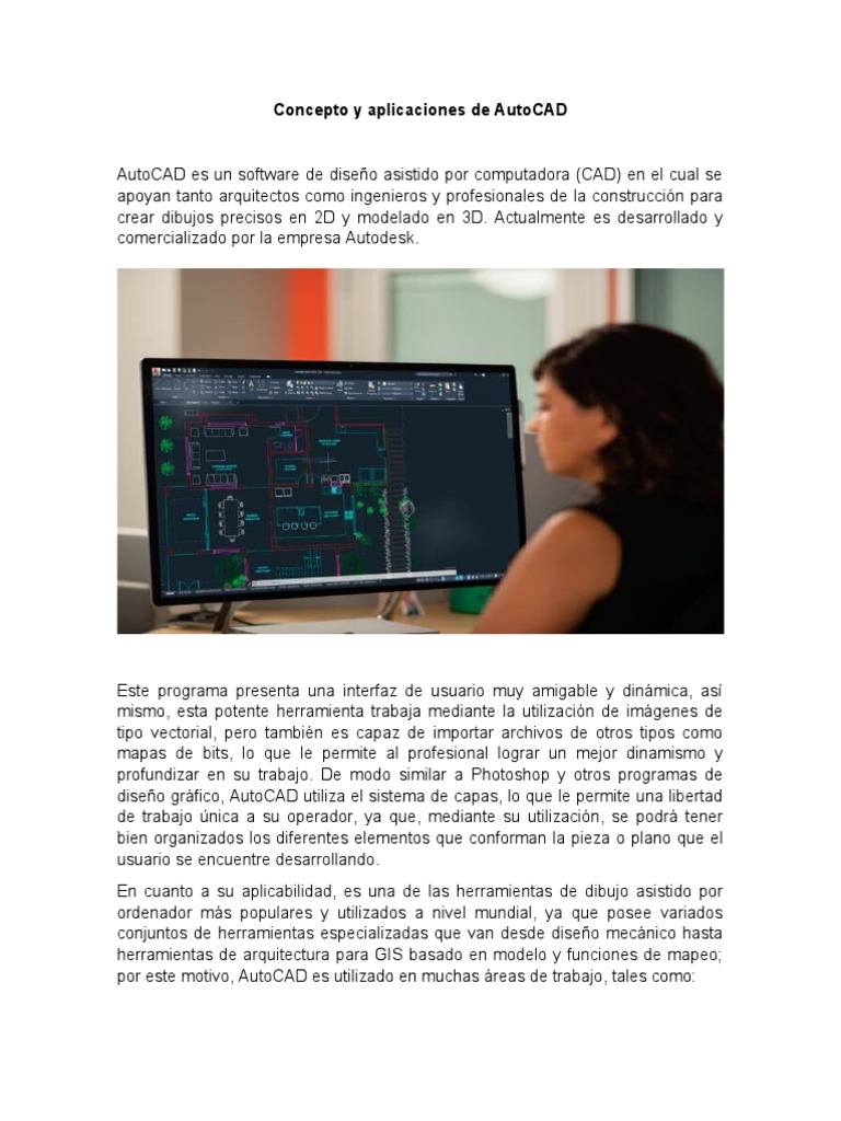 Aplicaciones de AutoCAD en Ingeniería | PDF | Sistema de información ...