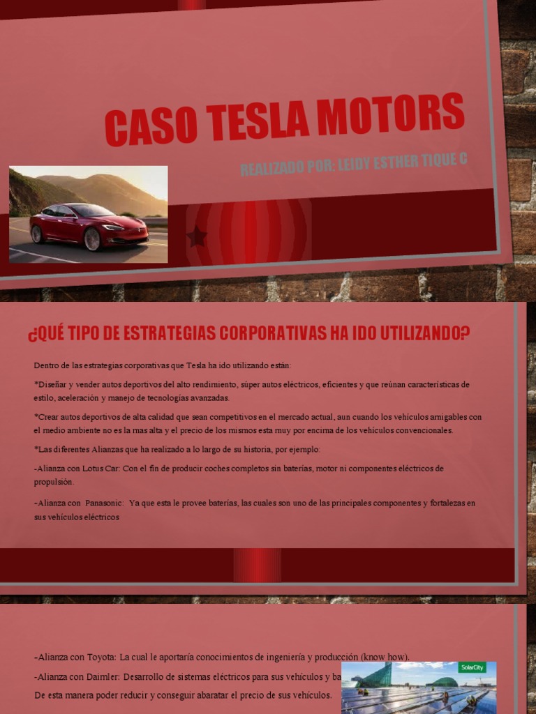 Caso Tesla Motors | PDF | Tesla Model S | Coche