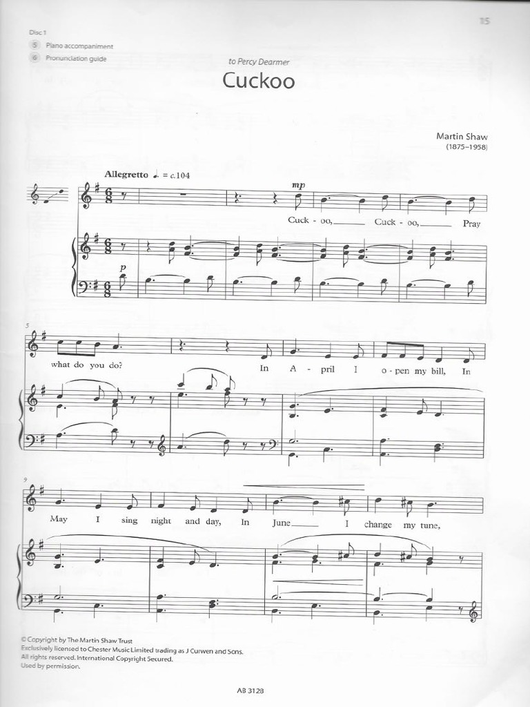 ABRSM Singing Grade 1 Selection PDF