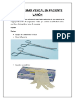 Cateterismo Vesical en Paciente Varón