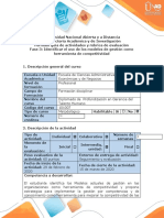 Guía de Actividades y Rúbrica de Evaluación - Fase 3 - Identificar El Uso de Los Modelos de Gestión Como Herramienta de Competitividad