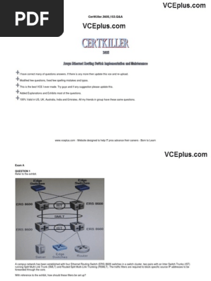 Avaya Ethernet Routing Switching Implementation Pdf Network Switch Networking Standards