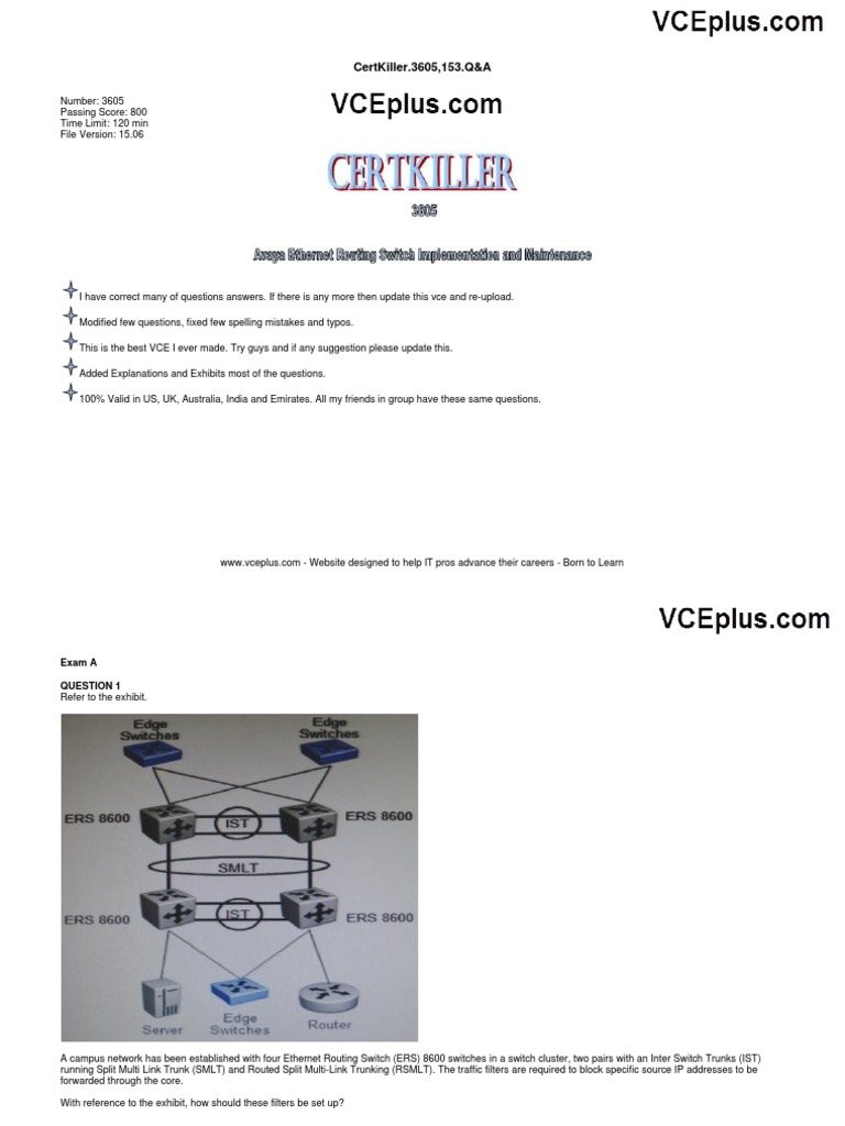 Avaya Ethernet Routing Switching Implementation | PDF | Network Switch ...