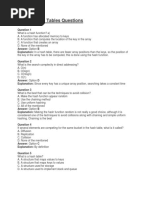 AMCAT Hash Tables Questions