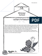 Dinosaur School Letters To Parents
