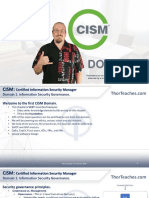 CISM DOMAIN 1 SLIDES THOR TEACHES v1.0.1 PDF