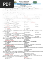 1st Quarter Exam: World Religions | PDF | God | Abrahamic Religions