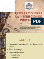 Preparacion para La Inscripcion de Proyecto I (18-02-2005) PM