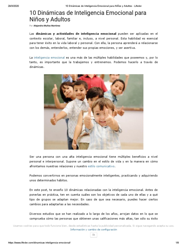 Dinámicas de Inteligencia Emocional para Adultos | PDF | Inteligencia ...