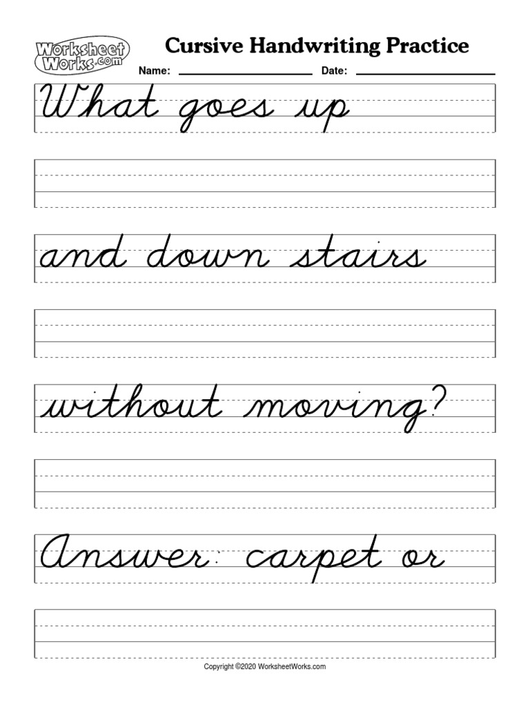 Handwriting Riddles | PDF