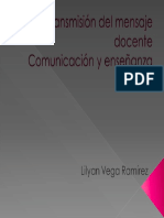 Transmisión Del Mensaje Docente Comunicación y Enseñanza PDF