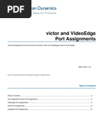 VideoEdge and Victor v50 Port Assignments