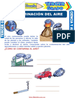 Contaminación Del Aire para Tercer Grado de Primaria