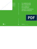 La Implantacion de la Promocion de la Salud en los Hospitales. Manuela y Formularios de Autoevaluacion.pdf