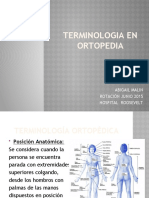 Terminologia en Ortopedia