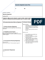 Character Integrated Lesson Plan PDF