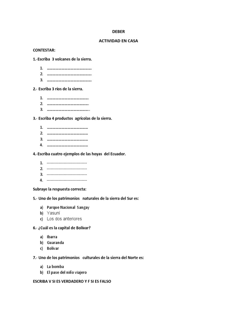 Taller de 7mo Unidad 4 | PDF