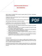 Especificaciones Proyecto Reja Perimetral