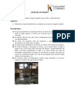 Informe LEYES DE LOS GASES II