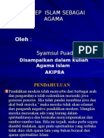 KONSEP ISLAM SEBAGAI AGAMA. BAB III (Aad)