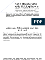 Hubungan Struktur Dan Fungsi Pada Fisiologi Hewan