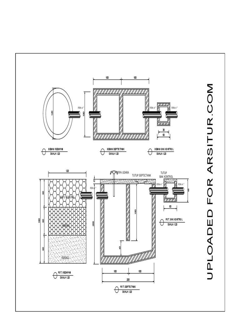 Septic Tank and Biofil Design DWG | PDF