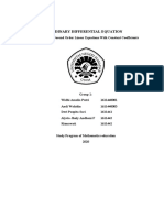 ORDINARY DIFFERENTIAL EQUATION