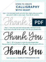 3 Steps To Faux Calligraphy With Heart PDF