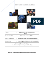 Automotive Servicing Parts and Consumables Guide