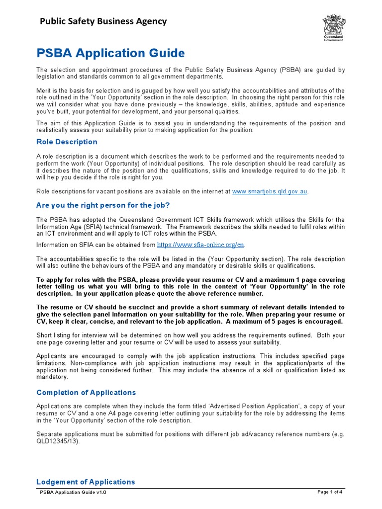 20 Psba Application Guide Criminal Record Resume