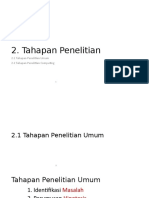 Tahapan Penelitian